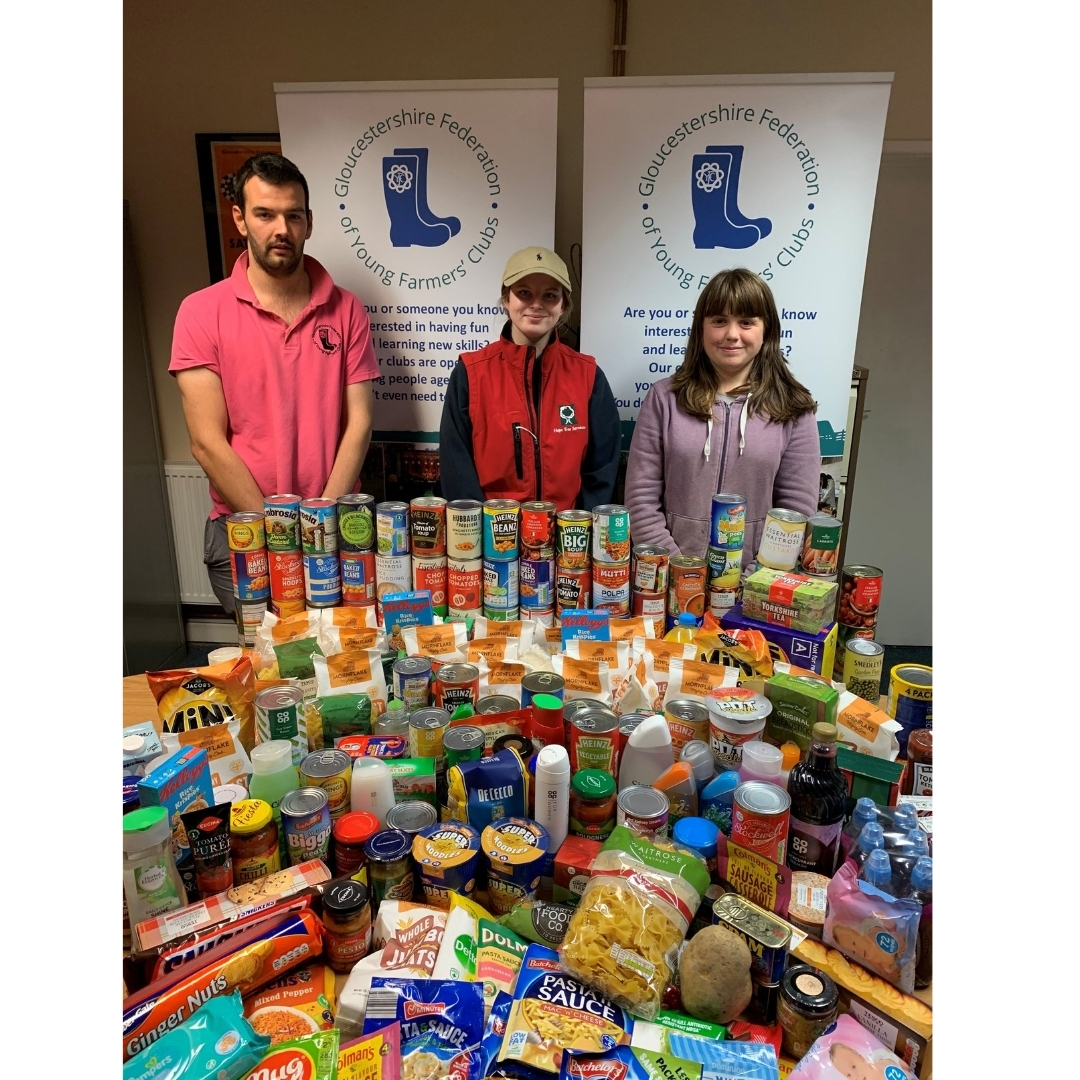 Gloucestershire Young Farmers Collect for Community Foodbanks During